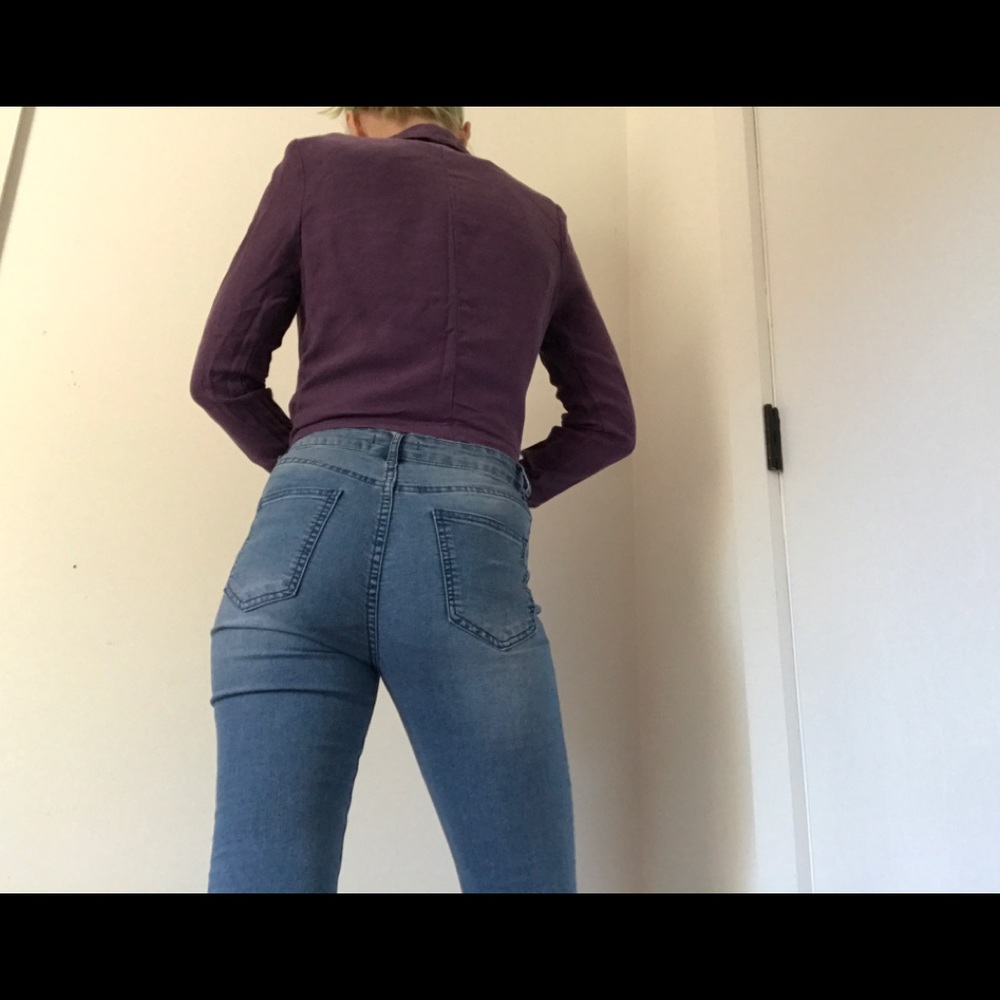 Forever 21 Plum Purple High-Low Blazer - Picture 6 of 14